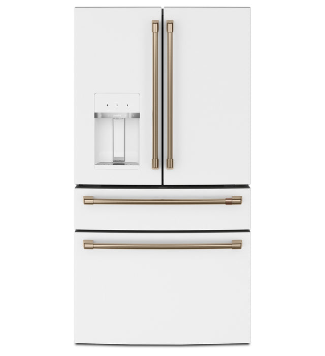 Cafe 36\" 27.8 Cu. Ft. French-Door Refrigerator - Matte White - CVE28DP4NW2