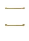 Café Brushed Brass Double-Drawer Dishwasher Handle Kit - CXQD2H2PNCG