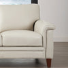 Hydeline Westcott Leather Loveseat - Vanilla|Causeuse Westcott de Hydeline en cuir - vanille