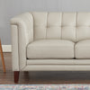 Hydeline Bodie Leather Loveseat - Vanilla|Causeuse Bodie de Hydeline en cuir - vanille