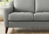 Hydeline Ersa Leather Loveseat - Grey|Causeuse Ersa de Hydeline en cuir - grise