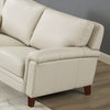 Hydeline Westcott Leather Loveseat - Vanilla|Causeuse Westcott de Hydeline en cuir - vanille