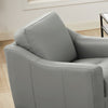 Hydeline Ersa Leather Chair - Grey|Fauteuil Ersa de Hydeline en cuir - gris