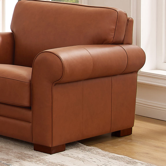 Hydeline Brookfield Leather Chair - Brown
