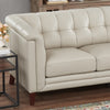 Hydeline Bodie Leather Sofa - Vanilla|Sofa Bodie de Hydeline en cuir - vanille