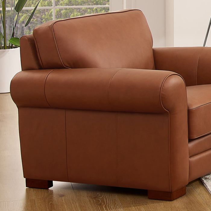 Hydeline Brookfield Leather Chair - Brown