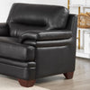 Hydeline Luxor Leather Chair - Black|Fauteuil Luxor de Hydeline en cuir - noir