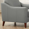Hydeline Ersa Leather Chair - Grey|Fauteuil Ersa de Hydeline en cuir - gris