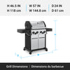 Broil King Crown S 490 4-Burner 40,000-BTU Natural Gas BBQ - 865387 Grill | Broil King Crown S 490 4-bruleurs 40 000 BTU Barbecue a gaz naturel - 865387