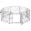 Pawhut 24inch 8-panel Octagon Pet Exercise Playpen Crate Foldable Dog Cage Pen Puppy Kennel, Black|Pawhut 61 Cm 8 Panneaux Octogone Pour Animal De Compagnie Parc D'exercice Pliable Pour Chien Cage St