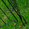 Pawhut 30inch 8-panel Octagon Pet Exercise Playpen Crate Foldable Dog Cage Pen Puppy Kennel, Black|Pawhut 30 Pouces 8 Panneaux Parc Pour Animaux De Compagnie En Metal Interieur Exterieur Exercice Chi