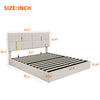 Nicole 2 Piece Bedroom Set With Upholstered Platform Bed And Ottoman Bench,queen Size,beige Queen Bed | Ensemble De Chambre Nicole 2 Pieces Avec Lit Plateforme Tapisse Et Banc Coffre, Taille Queen, Beige