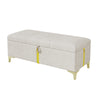 Nicole 2 Piece Bedroom Set With Upholstered Platform Bed And Ottoman Bench,queen Size,beige Queen Bed | Ensemble De Chambre Nicole 2 Pieces Avec Lit Plateforme Tapisse Et Banc Coffre, Taille Queen, Beige