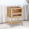 Pawhut Fir Wood Hamster Cage Mouse Rats Small Animals Exercise Play House With 3 Tiers|Pawhut D51-049 Cage De Hamster En Bois De Sapin Souris Rats Petits Animaux Exercice Maison De Jeu Av
