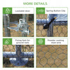 Pawhut 9.8' X 26.2' Metal Chicken Coop, Galvanized Walk-in Hen House, 4 Rooms Poultry Cage Outdoor W|Pawhut Poulailler Galvanise, Grande Cage A Poulet En Metal, Maison Avec Couverture Resistante Aux Uv