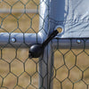 Pawhut 9.8' X 26.2' Metal Chicken Coop, Galvanized Walk-in Hen House, 4 Rooms Poultry Cage Outdoor W|Pawhut Poulailler Galvanise, Grande Cage A Poulet En Metal, Maison Avec Couverture Resistante Aux Uv