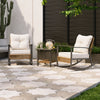 Lausaint 3 Piece Patio Conversation Set Beige Patio Seat | Ensemble de conversation pour patio Lausaint 3 pieces beige