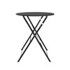 Lausaint Bistro Folding Three-Piece Set Black Patio Seating Package | Ensemble bistro pliant 3 pieces Lausaint noir