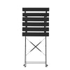 Lausaint Bistro Folding Three-Piece Set Black Patio Seating Package | Ensemble bistro pliant 3 pieces Lausaint noir