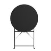 Lausaint Bistro Folding Three-Piece Set Black Patio Seating Package | Ensemble bistro pliant 3 pieces Lausaint noir