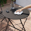 Lausaint Bistro Folding Three-Piece Set Black Patio Seating Package | Ensemble bistro pliant 3 pieces Lausaint noir