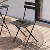 Lausaint Bistro Folding Three-Piece Set Black Patio Seating Package | Ensemble bistro pliant 3 pieces Lausaint noir