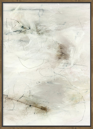 Neutral Mood II Framed Canvas with Embellishment - 31" x 41"