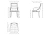 Manhattan Comfort Fifth Avenue Faux Leather Dining Chair - Tan & Walnut|Chaise de salle à manger Fifth Avenue de Manhattan Comfort en similicuir - tan et noyer