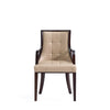 Manhattan Comfort Fifth Avenue Faux Leather Dining Chair - Tan & Walnut|Chaise de salle à manger Fifth Avenue de Manhattan Comfort en similicuir - tan et noyer