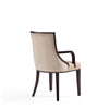 Manhattan Comfort Fifth Avenue Faux Leather Dining Chair - Tan & Walnut|Chaise de salle à manger Fifth Avenue de Manhattan Comfort en similicuir - tan et noyer