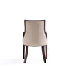 Manhattan Comfort Fifth Avenue Faux Leather Dining Chair - Tan & Walnut|Chaise de salle à manger Fifth Avenue de Manhattan Comfort en similicuir - tan et noyer