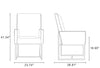 Manhattan Comfort Element Velvet Dining Chair - Grey|Chaise de salle à manger Element de Manhattan Comfort en velours - grise