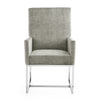 Manhattan Comfort Element Velvet Dining Chair - Grey|Chaise de salle à manger Element de Manhattan Comfort en velours - grise