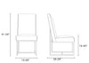 Manhattan Comfort Element Velvet Armless Dining Chair - Grey|Chaise de salle à manger sans accoudoirs Element de Manhattan Comfort en velours - grise