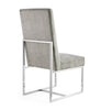 Manhattan Comfort Element Velvet Dining Chair - Steel|Chaise de salle à manger Element de Manhattan Comfort en velours - acier