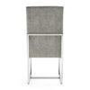 Manhattan Comfort Element Velvet Dining Chair - Steel|Chaise de salle à manger Element de Manhattan Comfort en velours - acier