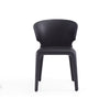 Manhattan Comfort Set of 2 Conrad Faux Leather Dining Chairs - Black|Ensemble 2 chaises de salle à manger Conrad de Manhattan Comfort en similicuir - noir
