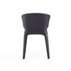 Manhattan Comfort Set of 2 Conrad Faux Leather Dining Chairs - Black|Ensemble 2 chaises de salle à manger Conrad de Manhattan Comfort en similicuir - noir
