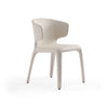 Manhattan Comfort Set of 2 Conrad Faux Leather Dining Chairs - Cream|Ensemble 2 chaises de salle à manger Conrad de Manhattan Comfort en similicuir - crème