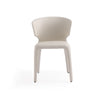 Manhattan Comfort Set of 2 Conrad Faux Leather Dining Chairs - Cream|Ensemble 2 chaises de salle à manger Conrad de Manhattan Comfort en similicuir - crème