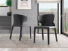 Manhattan Comfort Set of 2 Conrad Faux Leather Dining Chairs - Grey|Ensemble 2 chaises de salle à manger Conrad de Manhattan Comfort en similicuir - gris