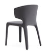 Manhattan Comfort Set of 2 Conrad Faux Leather Dining Chairs - Grey|Ensemble 2 chaises de salle à manger Conrad de Manhattan Comfort en similicuir - gris