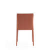 Manhattan Comfort Set of 2 Paris Saddle Leather Dining Chairs - Clay|Ensemble 2 chaises de salle à manger Paris de Manhattan Comfort en cuir à équipement - argile