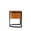 Manhattan Comfort Corso Leatherette Dining Chair with Metal Frame - Tan|Chaise de salle à manger Corso de Manhattan Comfort en similicuir avec armature en métal - tan