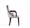 Manhattan Comfort Grand Faux Leather Dining Chair - Light Grey|Chaise de salle à manger Grand  de Manhattan Comfort en similicuir - gris clair