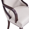 Manhattan Comfort Grand Faux Leather Dining Chair - Light Grey|Chaise de salle à manger Grand  de Manhattan Comfort en similicuir - gris clair