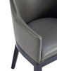 Manhattan Comfort Gansevoort Modern Faux Leather Dining Chair - Pebble Grey|Chaise de salle à manger moderne Gansevoort de Manhattan Comfort en similicuir - gris galet