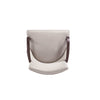 Manhattan Comfort Shubert Modern Faux Leather & Velvet Dining Armchair - Light Grey|Chaise de salle à manger à accoudoirs moderne Shubert de Manhattan Comfort en similicuir et velours - gris clair