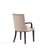 Manhattan Comfort Shubert Modern Faux Leather & Velvet Dining Chair - Tan|Chaise de salle à manger moderne Shubert de Manhattan Comfort en similicuir et velours - tan