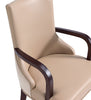Manhattan Comfort Shubert Modern Faux Leather & Velvet Dining Chair - Tan|Chaise de salle à manger moderne Shubert de Manhattan Comfort en similicuir et velours - tan